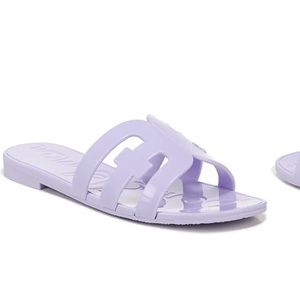 Sam Edelman jelly bay sandals (misty lilac, size 8)